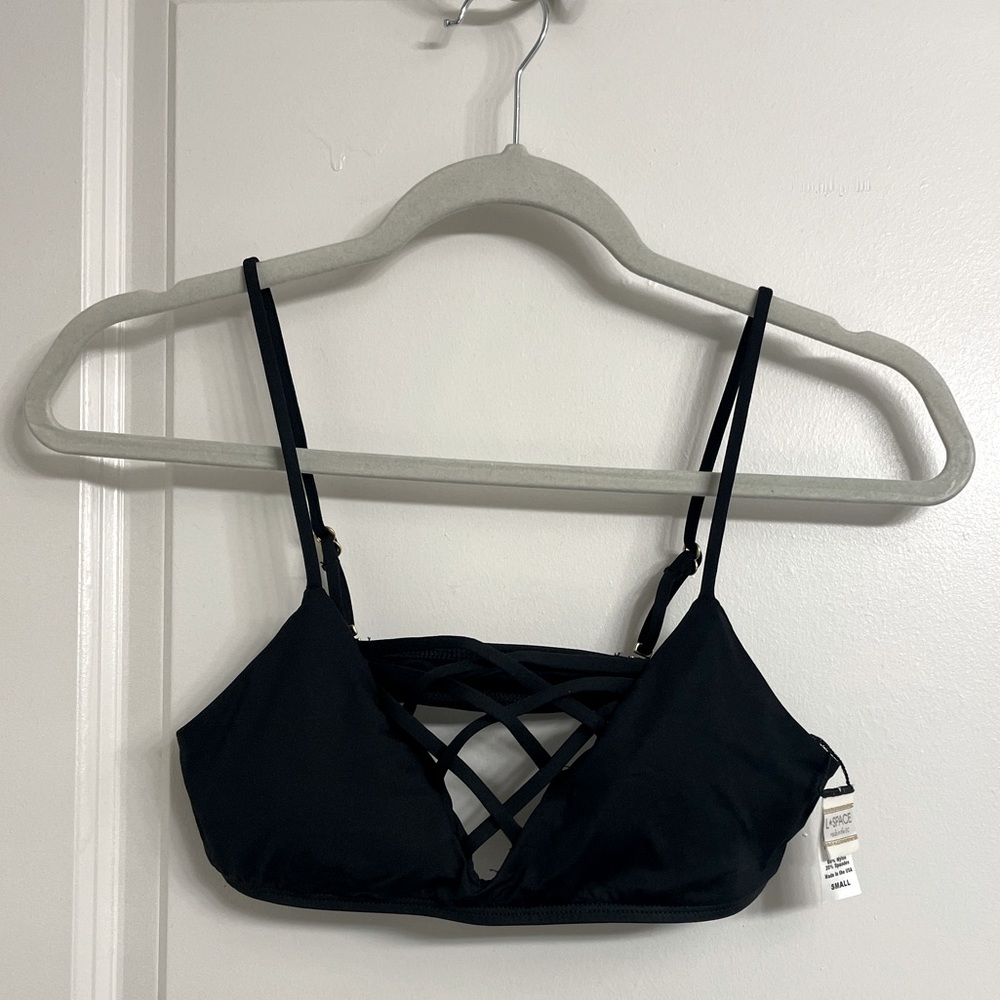 L*Space Small Black Bathing Suit Top